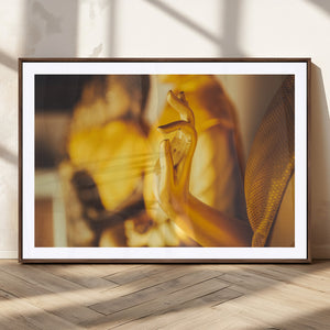 Gold Buddha Statue Hands Wall Art Canvas Print