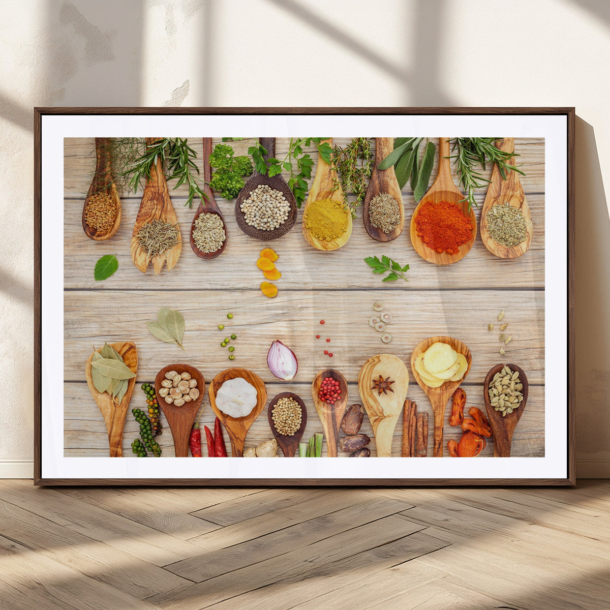 Kitchen Spice on the Table Wall Art, Kitchen Spice Wall Art