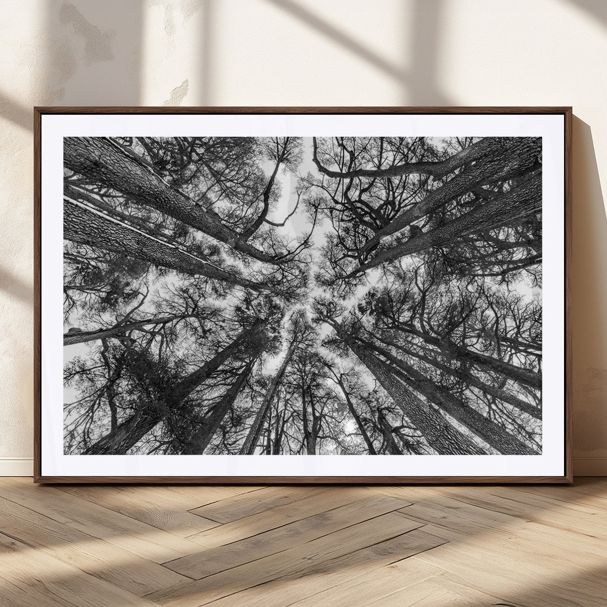Trees Contemporary Art Canvas Print