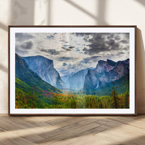 Yosemite Park Half Dome 3 Panel Canvas Print | Large Giclée
