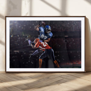 American Football Wall Art Canvas Print, Stadium Sport Wall