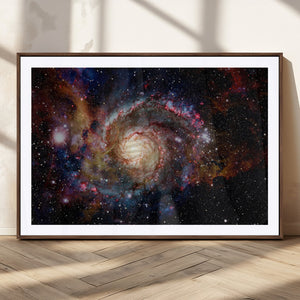 Nebula and Galaxies in Space Wall Art Canvas Print, Spiral