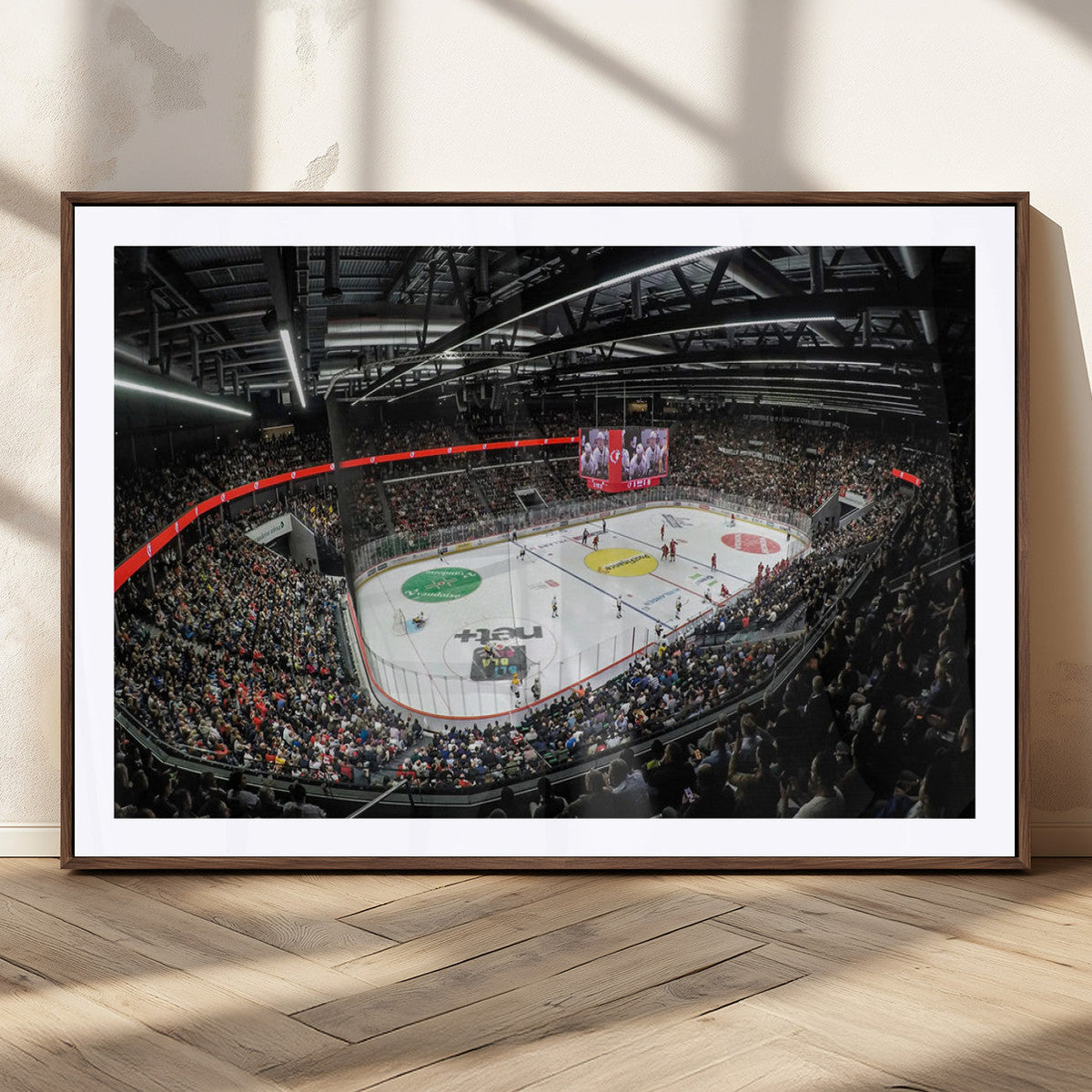 Vaudoise Lausanne Ice Hockey Arena Stadium Wall Art Canvas,
