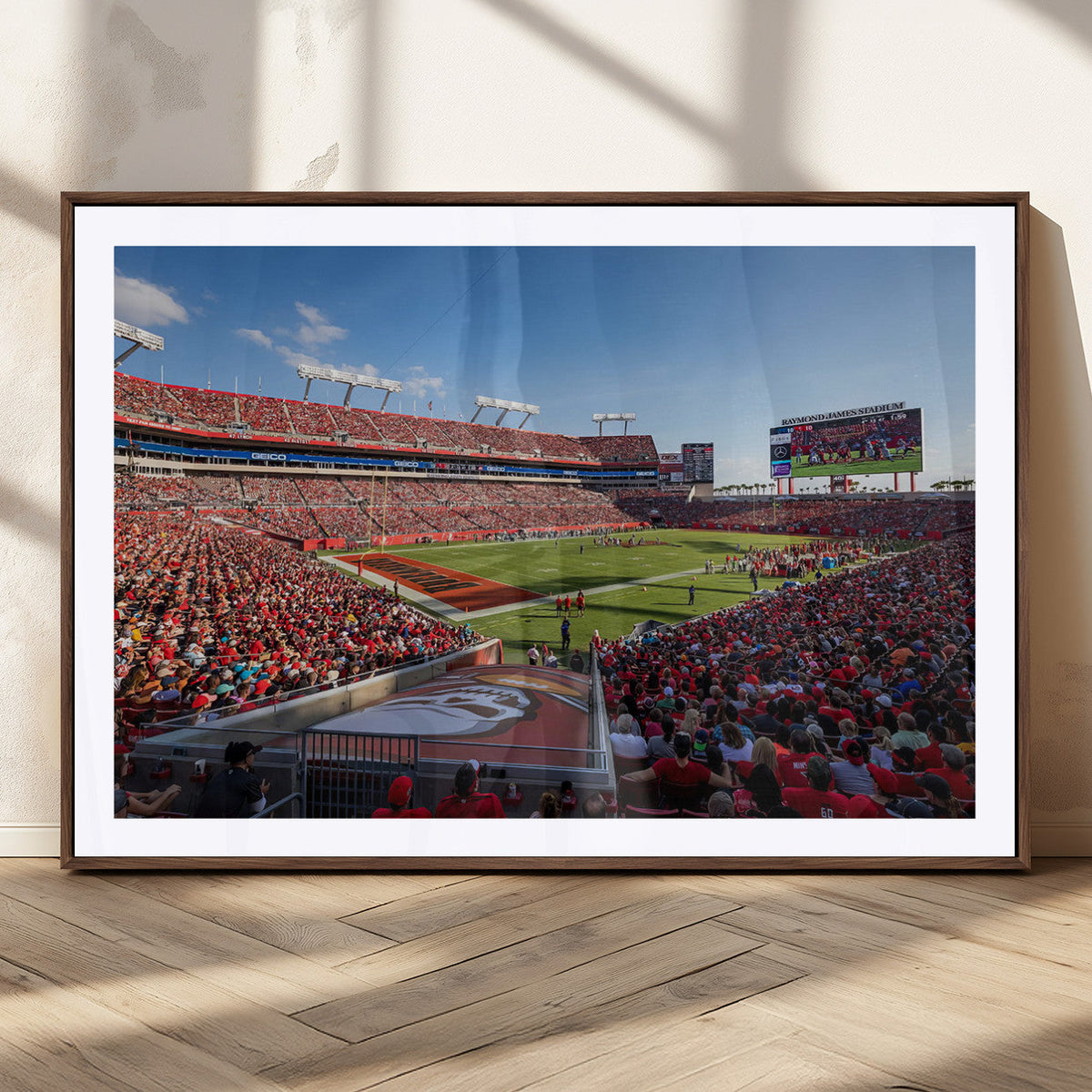 Florida Tampa Raymond James Stadium Wall Art Canvas Print -