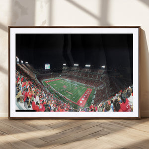 Houston Cougars Football Team Print - Houston TDECU Stadium