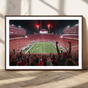 University of Nebraska Cornhuskers Football Team Print -