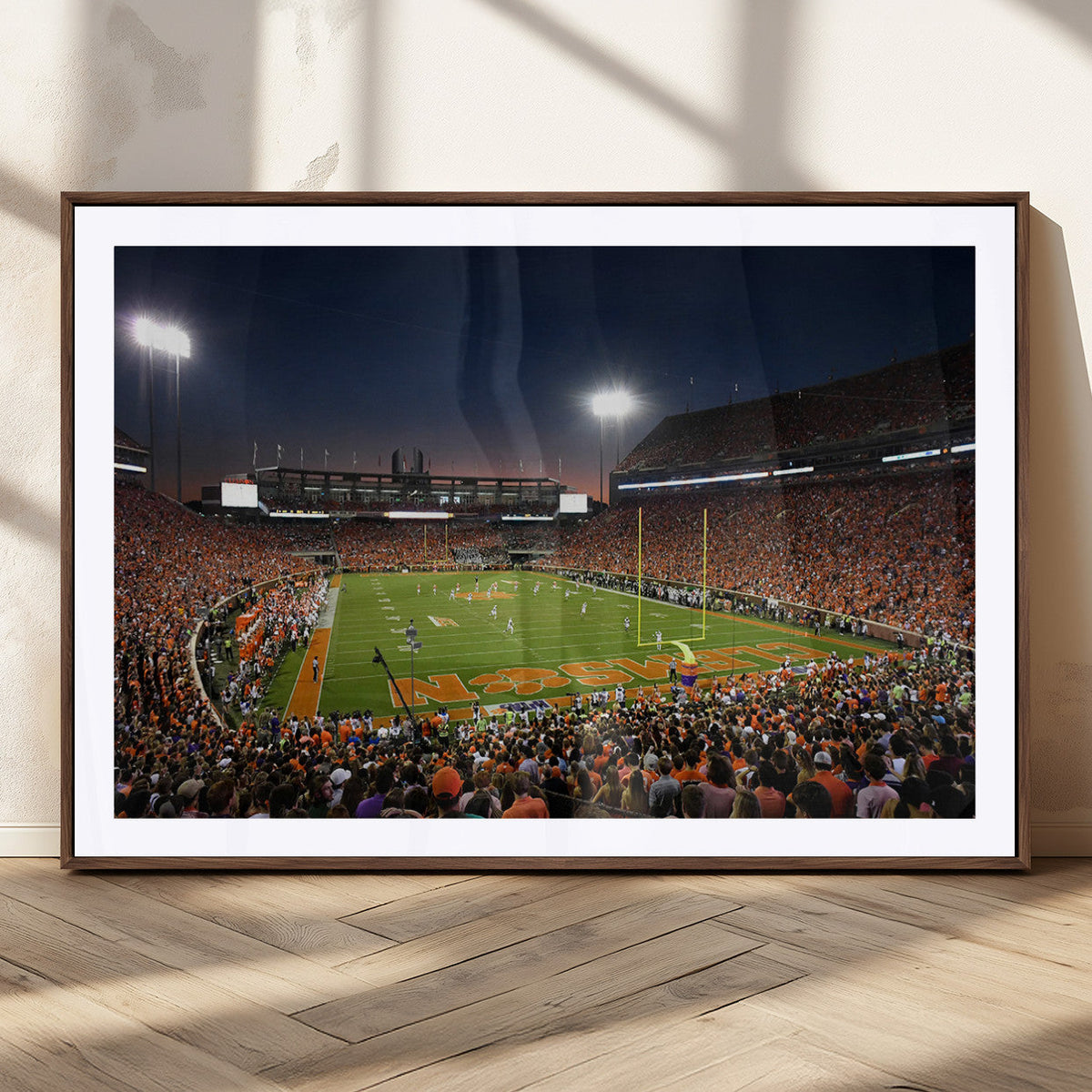 Clemson University Tigers Art Print, Football Team Print -