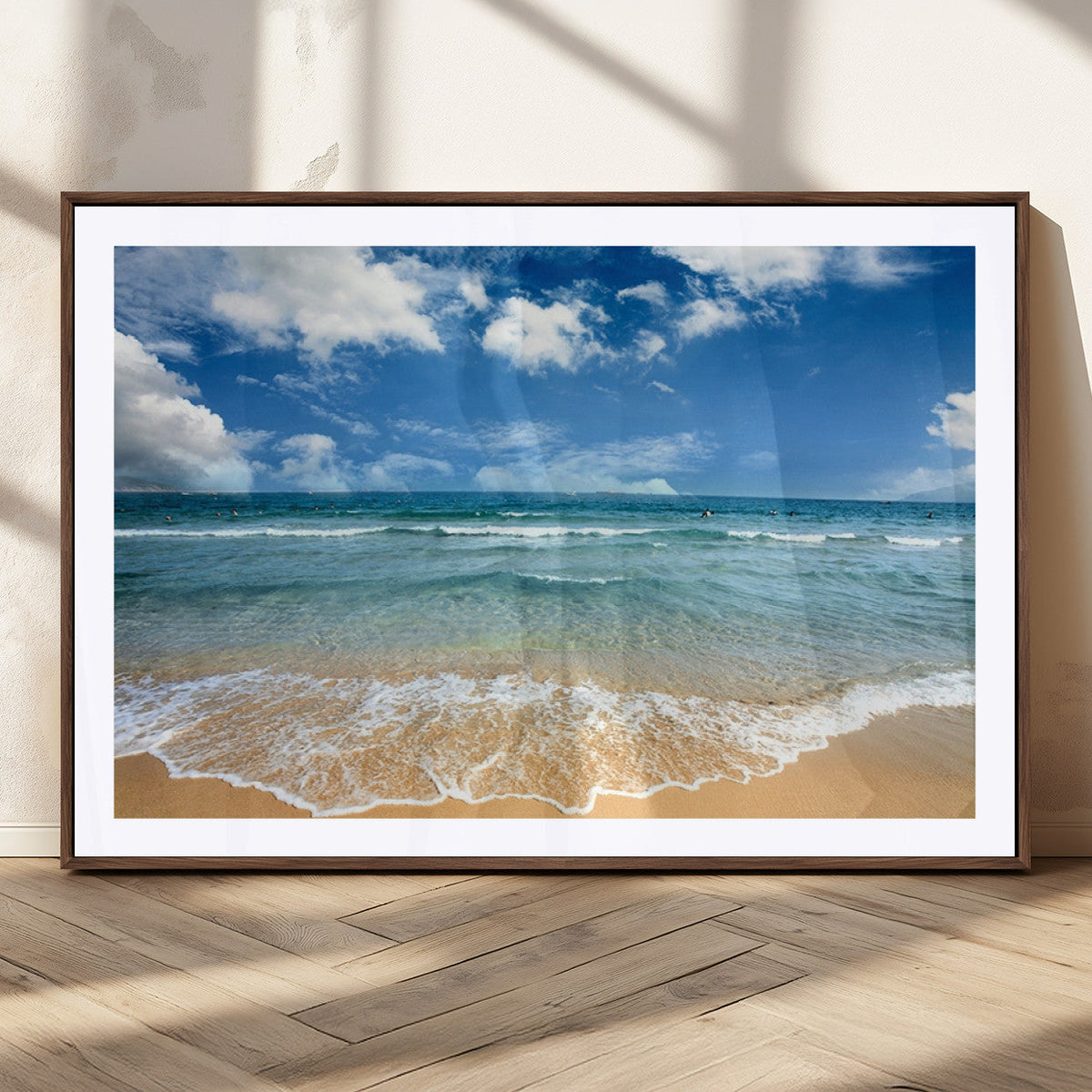 Sea View From the Beach Canvas Print