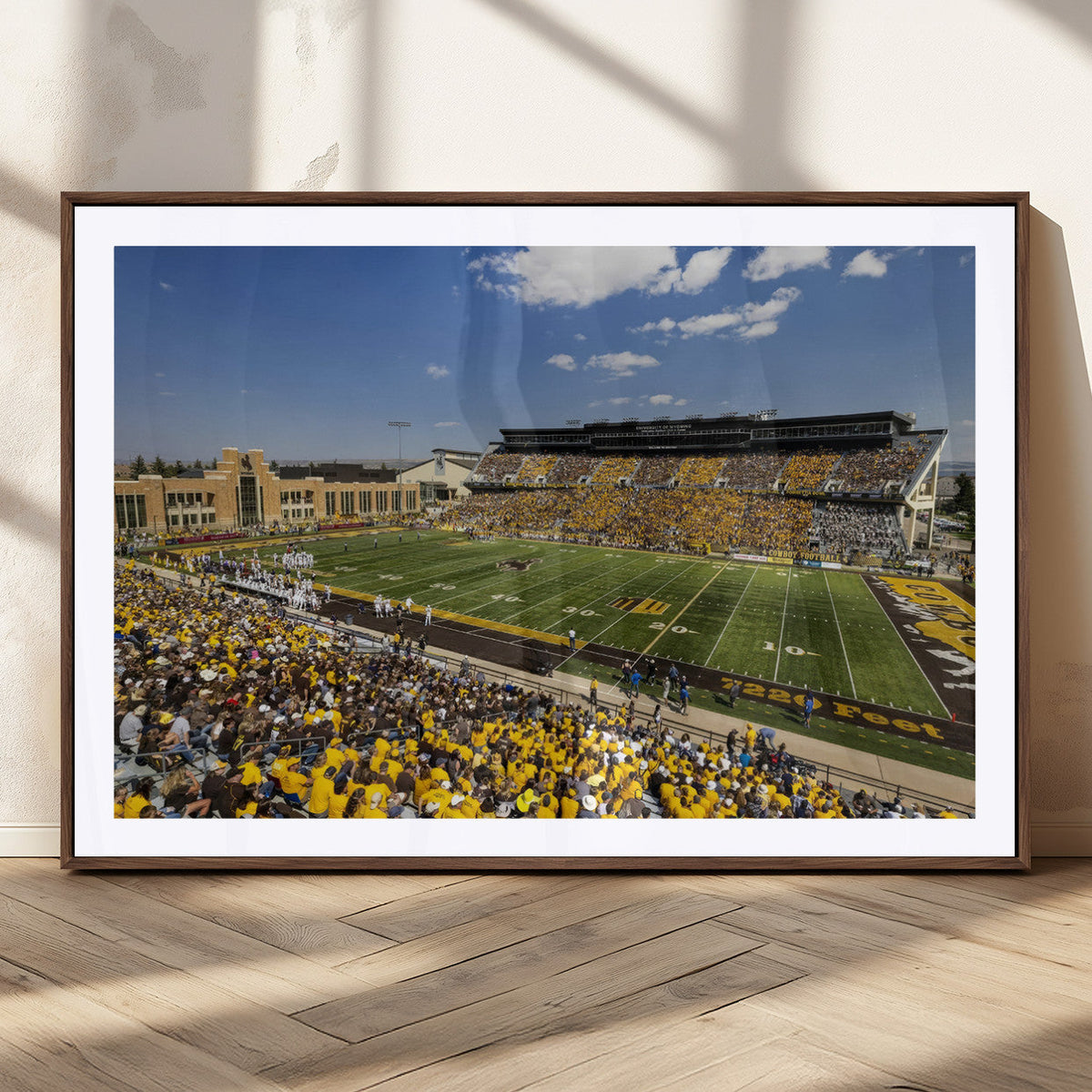 University of Wyoming Cowboys Football Team Print - Laramie