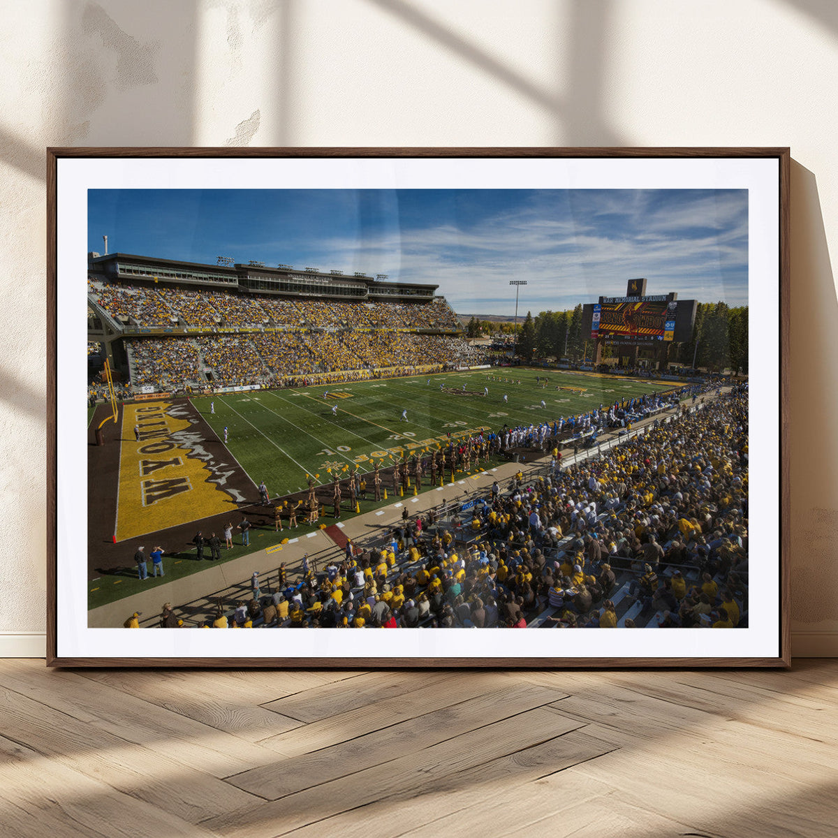 University of Wyoming Cowboys Football Team Print - Laramie