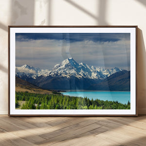 Mount Cook and Lake Pukaki Canvas Wall Art Print – Majestic