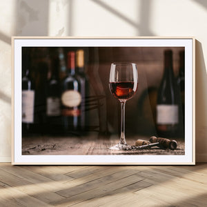 Red Wine and Bottle Canvas Print