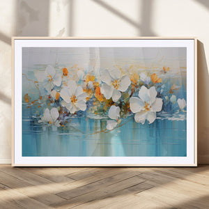 Abstract Flower Wall Art Canvas Print
