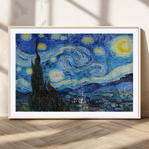 Vincent Van Gogh The Starry Night Abstract Wall Art Canvas