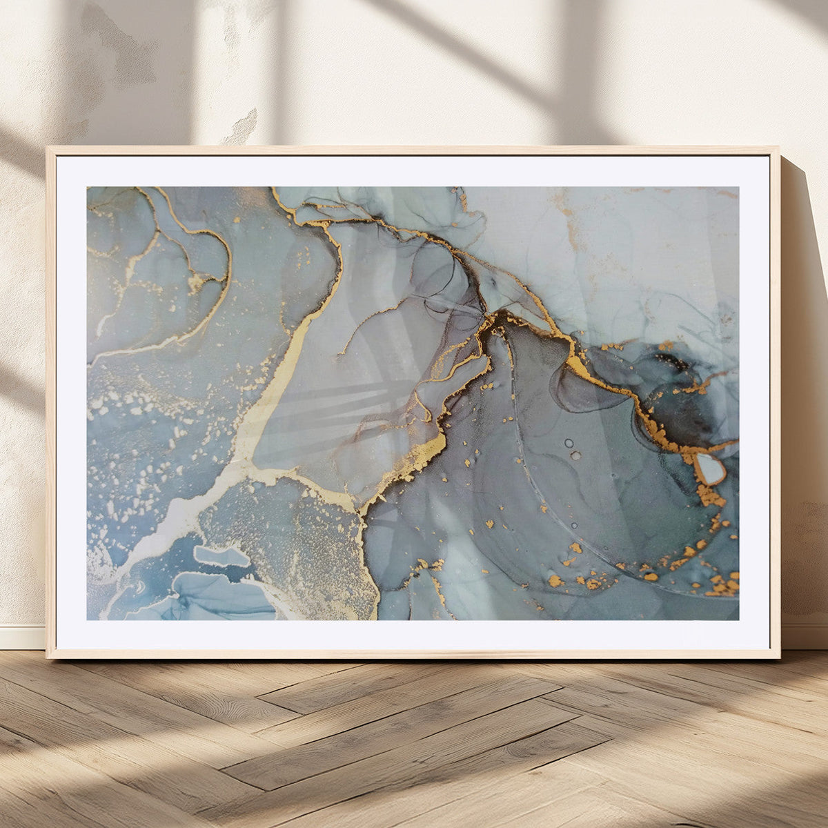 Large Abstract Marble Wall Art Canvas Print for Living Room