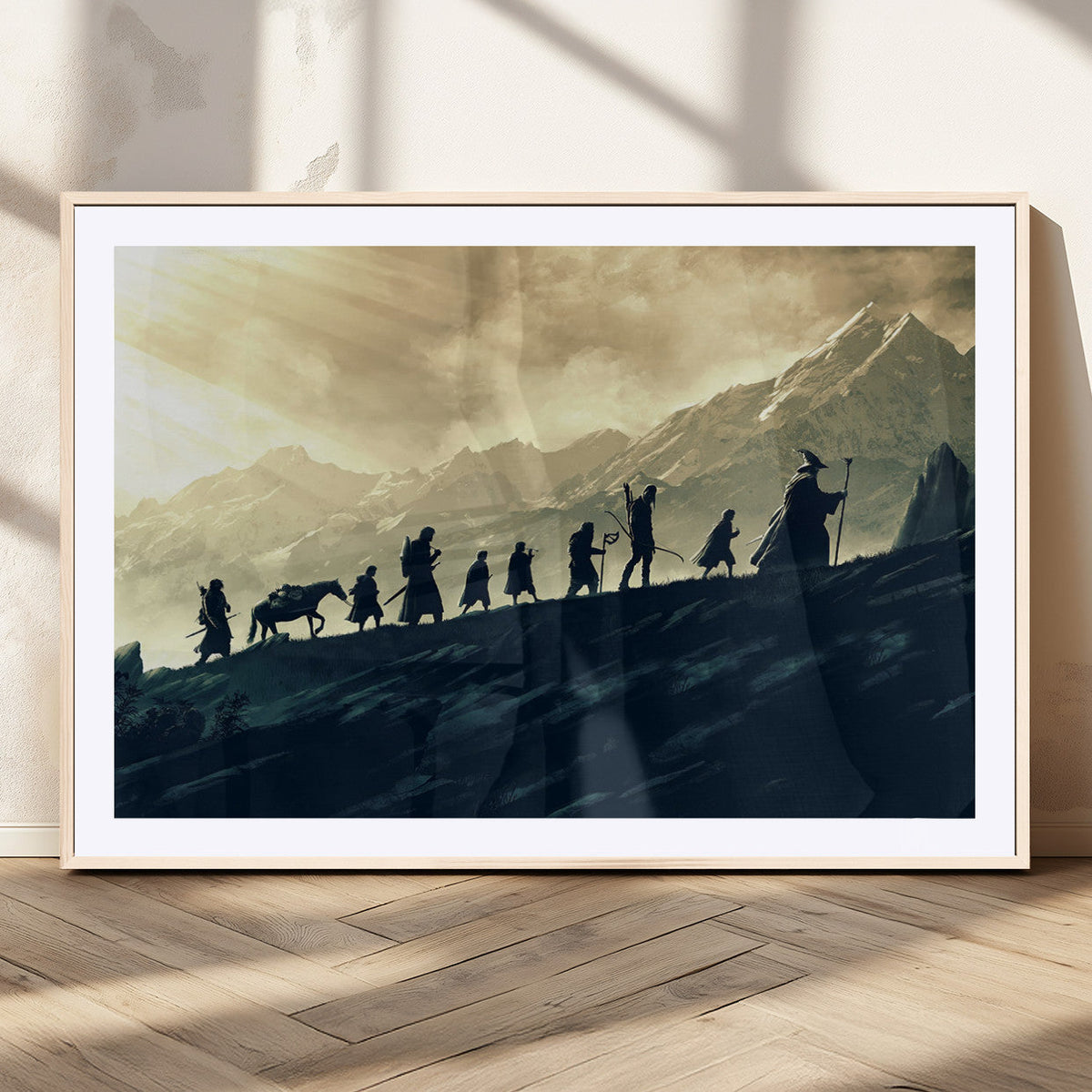 Fellowship Journey Wall Art – Fantasy Adventure Canvas Print