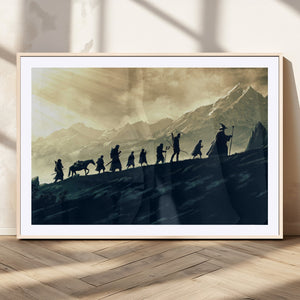 Fellowship Journey Wall Art – Fantasy Adventure Canvas Print