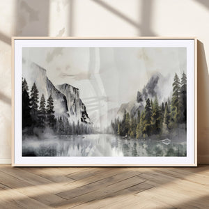 Yosemite Valley Wall Art Canvas Print – Framed and Ready to