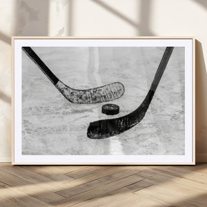 Winter Ice Hockey Sport Canvas Wall Art Print - Hockey Wall