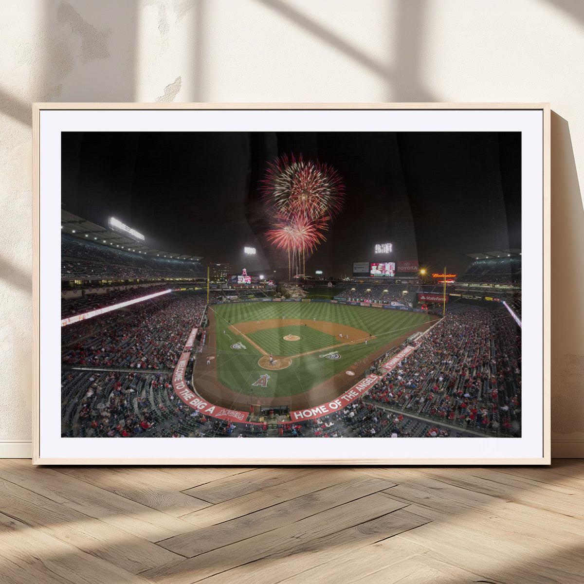Fireworks at Angel Stadium – Los Angeles Angels Canvas