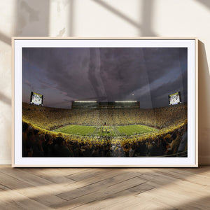 Michigan Wolverines Print - Michigan Stadium Wall Art Canvas