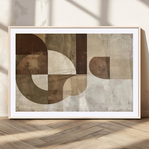 Wabi Sabi Geometric Wall Art | Abstract Modern Minimalist