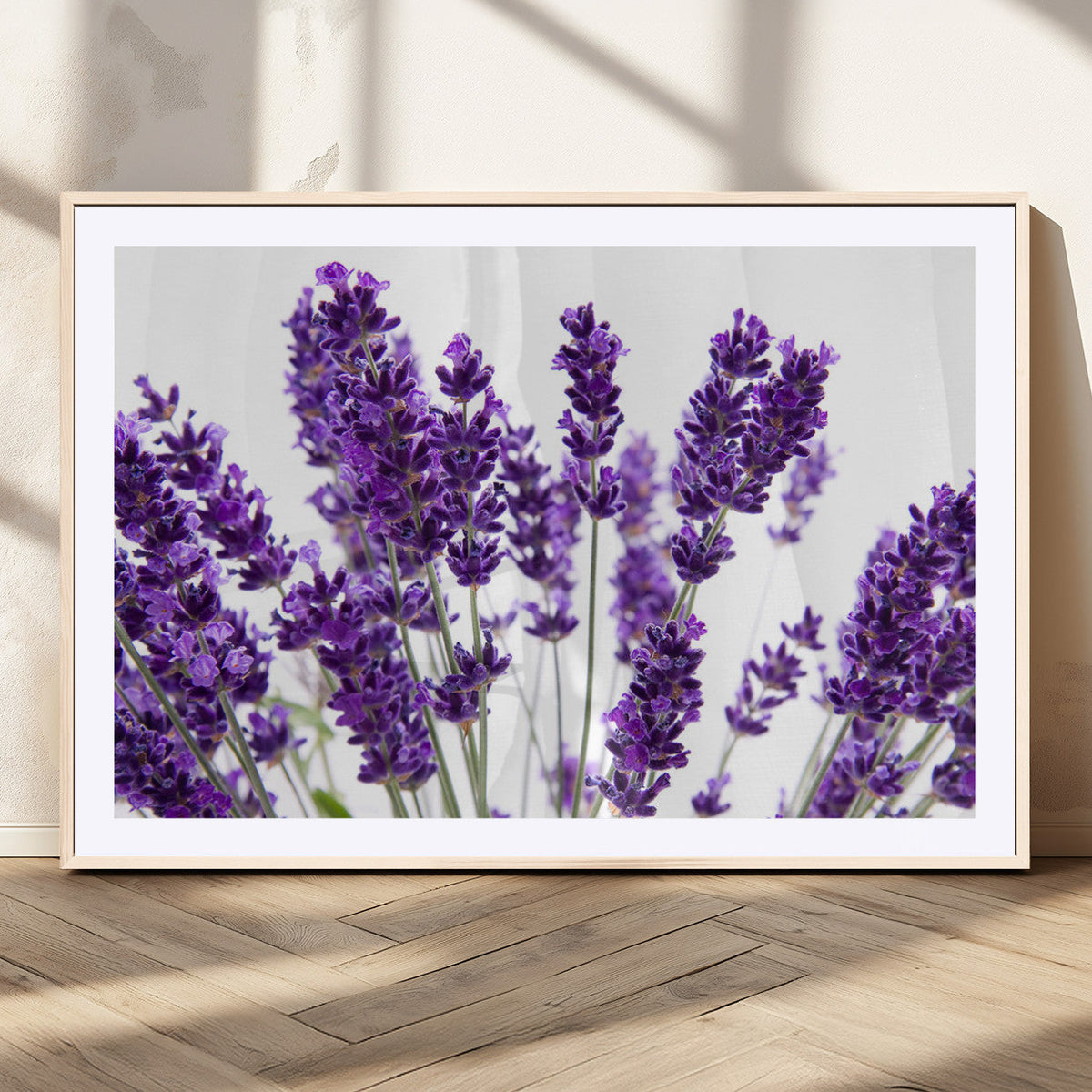 Lavender Flower Wall Art Canvas Print