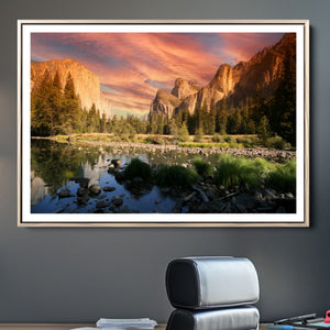 Yosemite Valley Wall Art Canvas Print – El Capitan Sunset