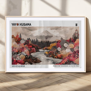 Yayoi Kusama Wall Art Canvas Print – Framed Large Abstract
