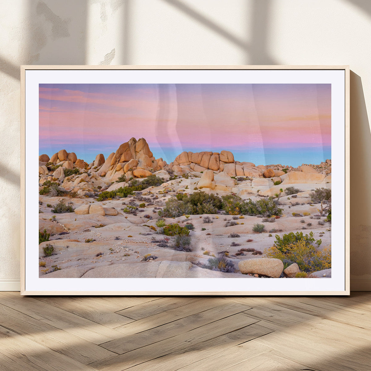 Vibrant Sunset Sky Wall Art Canvas Print – Framed Joshua