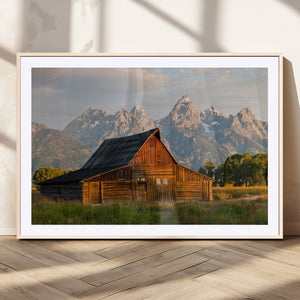 Rustic Barn Wall Art Canvas Print – Framed Grand Teton Park