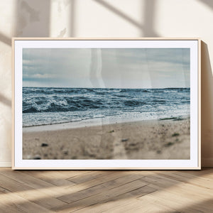 Ocean Wall Art Canvas Print – Framed Moody Seascape Coastal