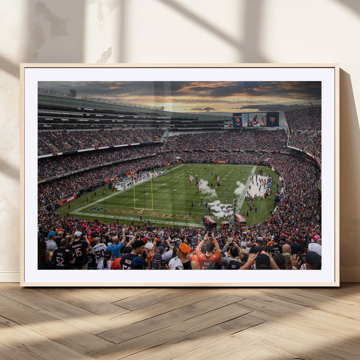 Chicago Bears Soldiers Field Wall Art Canvas Print – Framed
