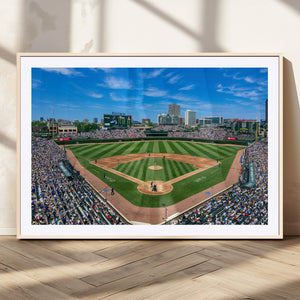 Wrigley Field Baseball Stadium Canvas Wall Art – Packed