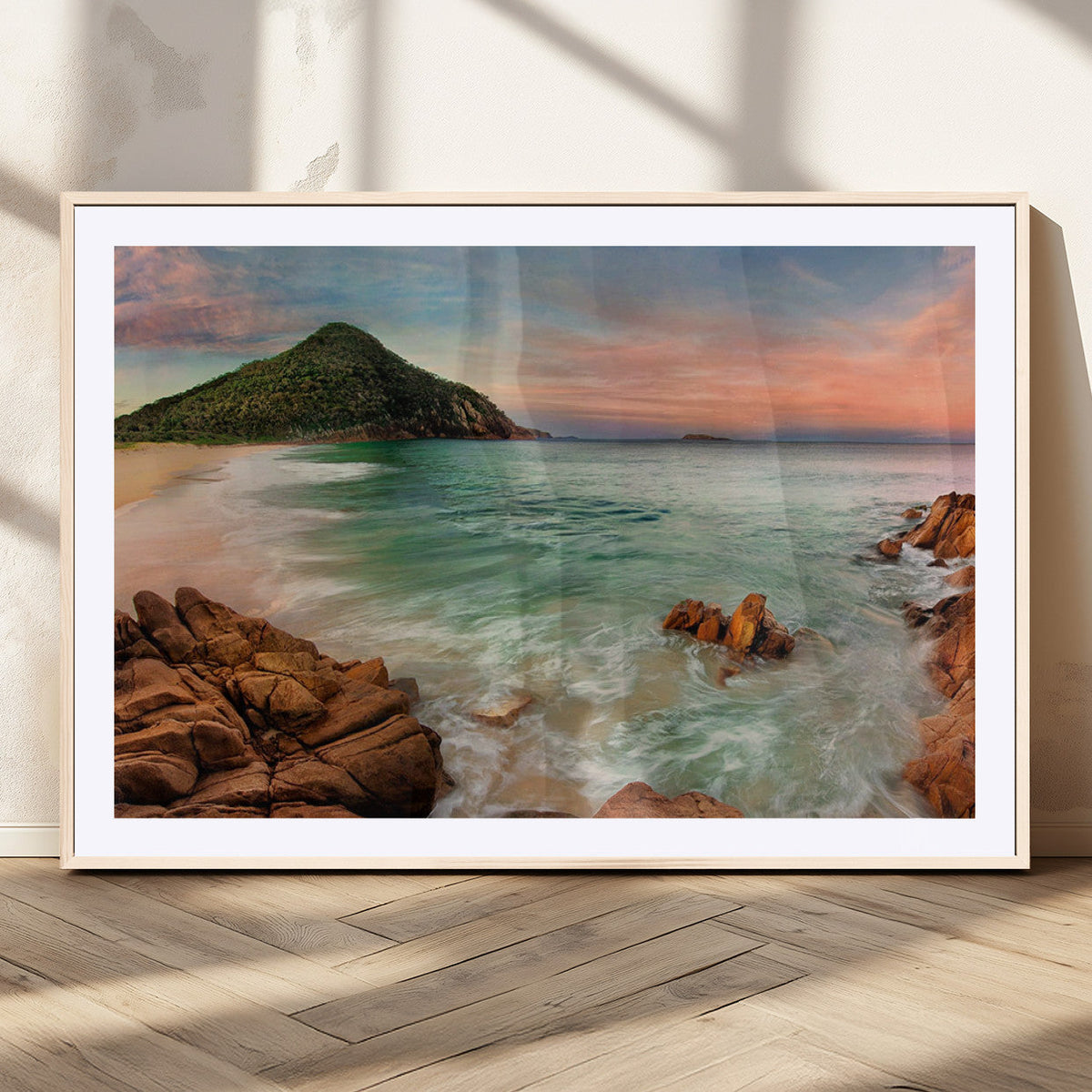 Coastal Landscape Wall Art Canvas Print – Rocky Shore and