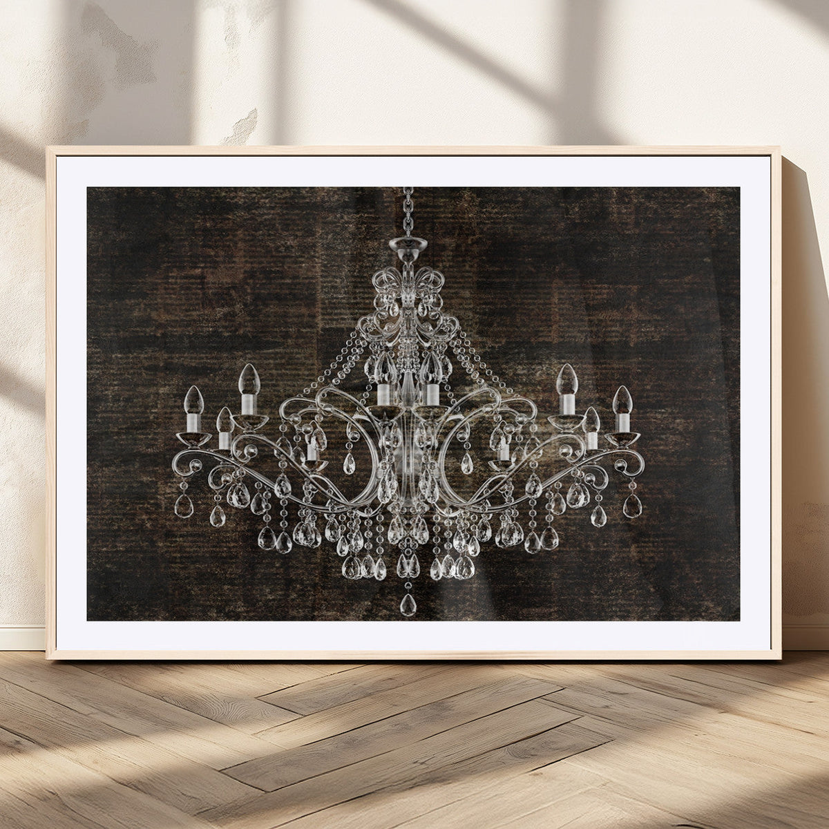 Rustic Chandelier Canvas Print