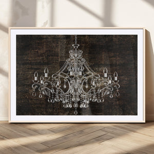 Rustic Chandelier Canvas Print