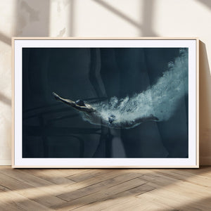 Swimmer Wall Art Canvas Print