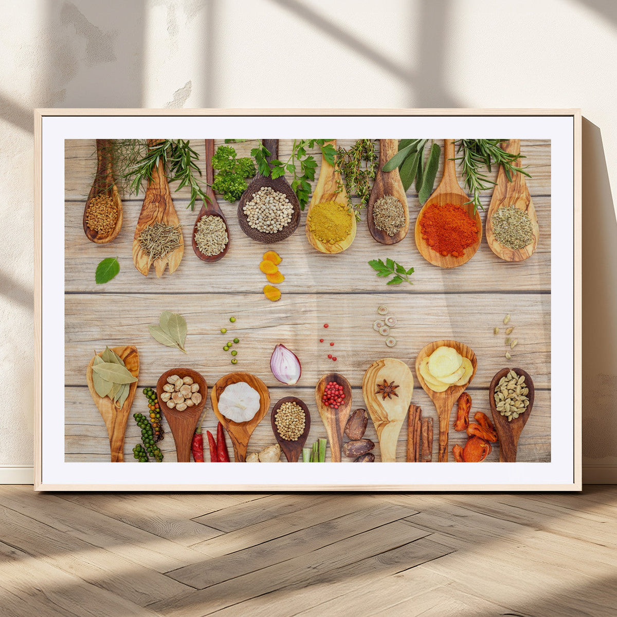 Kitchen Spice on the Table Wall Art, Kitchen Spice Wall Art