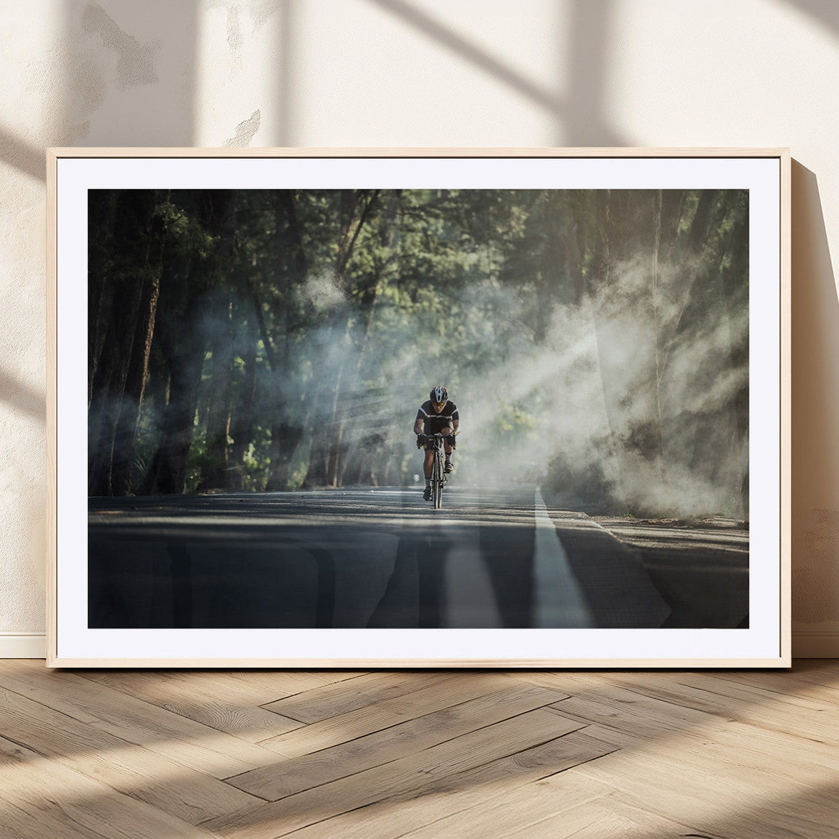 Cycling Road Bike in the Morning, Cycling Road Bike Canvas