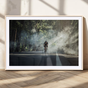 Cycling Road Bike in the Morning, Cycling Road Bike Canvas