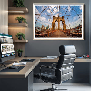 Brooklyn Bridge Manhattan Wall Art Canvas Print