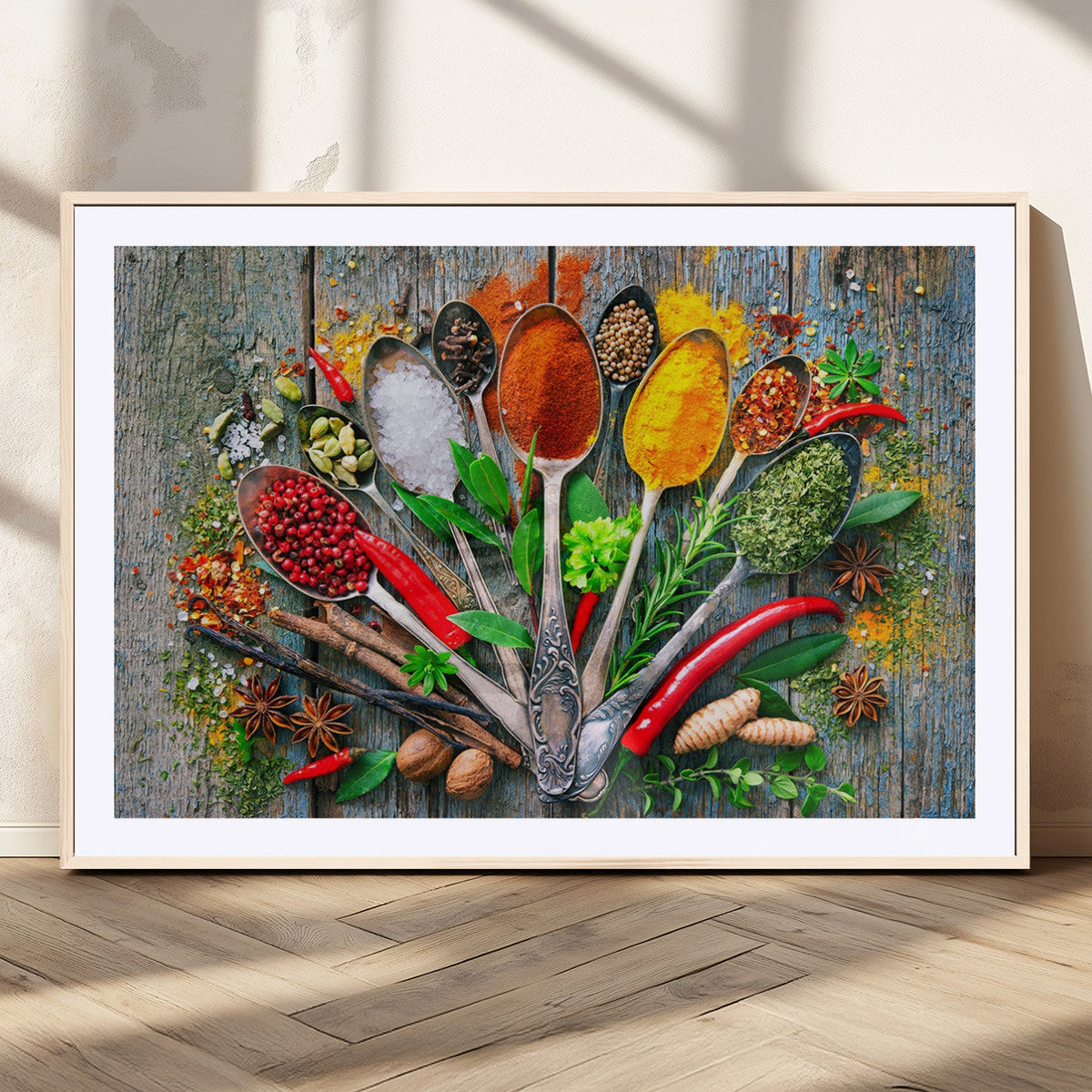 Spoonful of Spices Cooking Wall Art Canvas Print - Vibrant