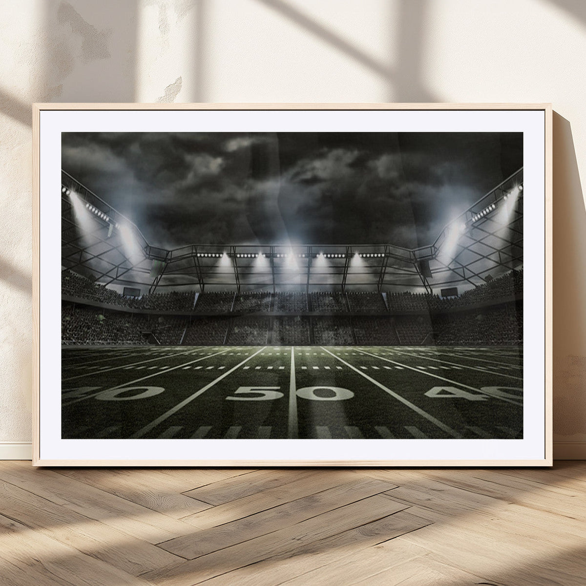 American Football Stadium Wall Art Canvas Print, Stadium
