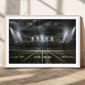 American Football Stadium Wall Art Canvas Print, Stadium