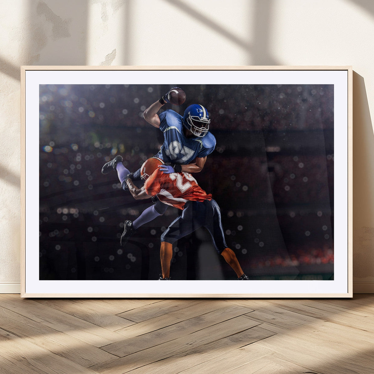 American Football Wall Art Canvas Print, Stadium Sport Wall