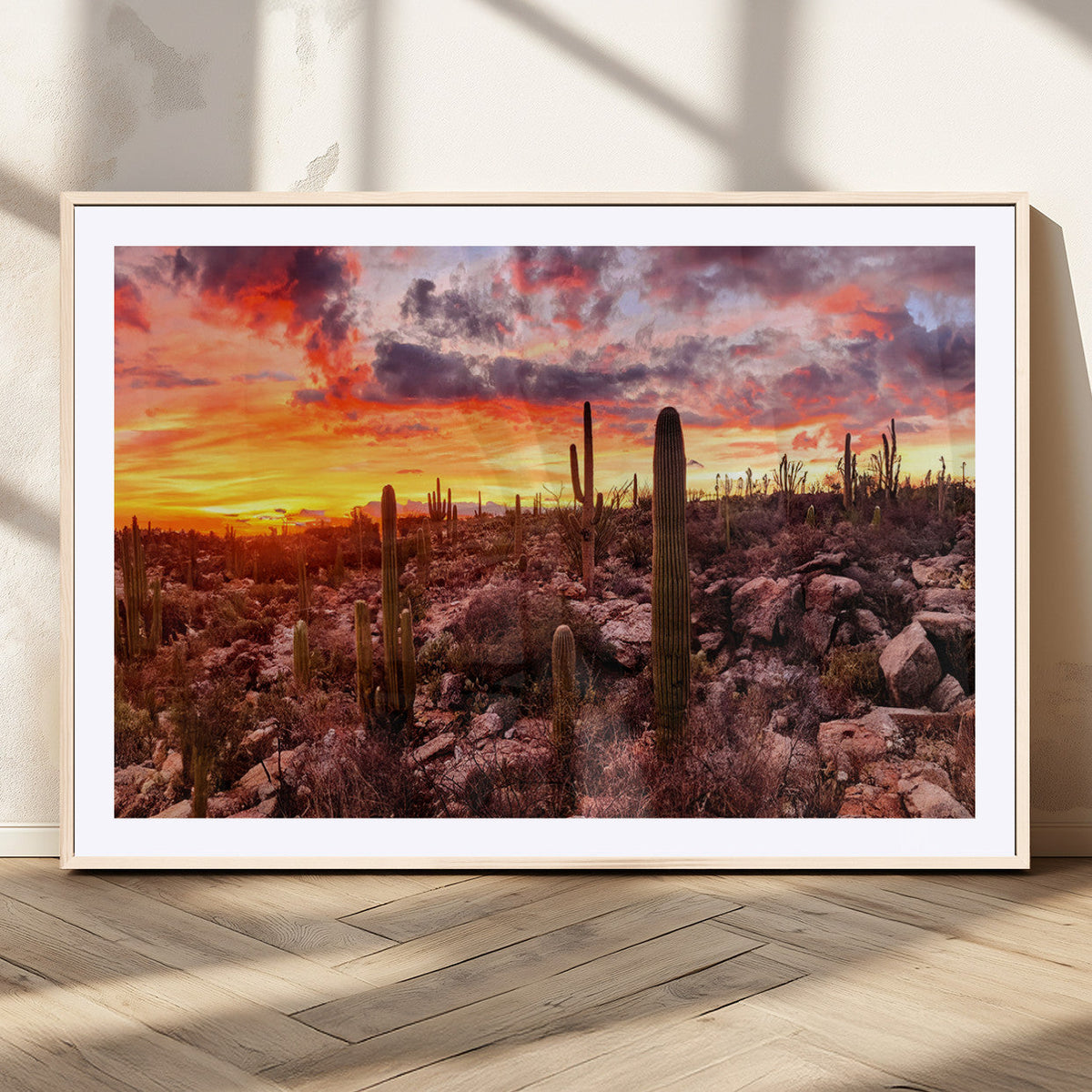Arizona Desert Print, Western Cowboy Wall Art Print