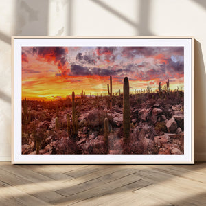 Arizona Desert Print, Western Cowboy Wall Art Print