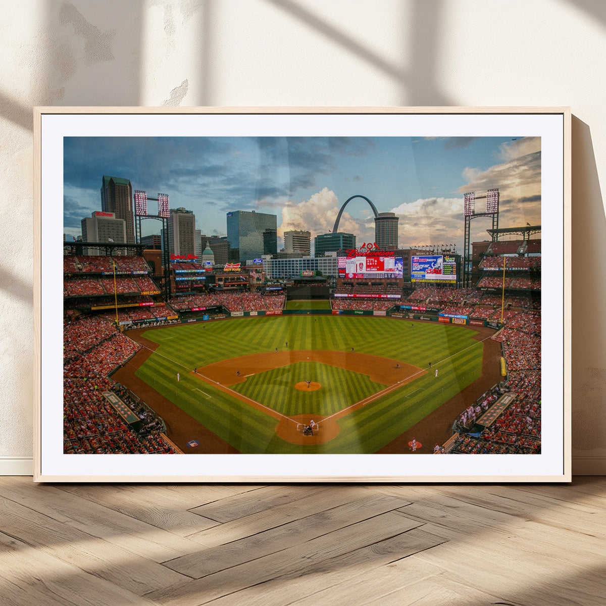 St. Louis Cardinals Baseball Team Print - Busch Stadium Wall