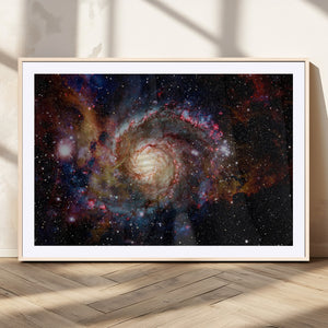 Nebula and Galaxies in Space Wall Art Canvas Print, Spiral